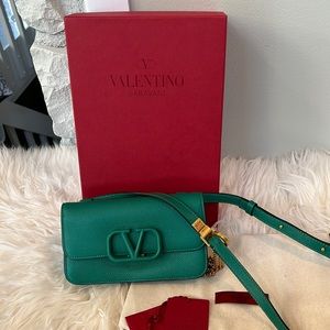 VALENTINO VSLING BELT BAG EMERALD GREEN